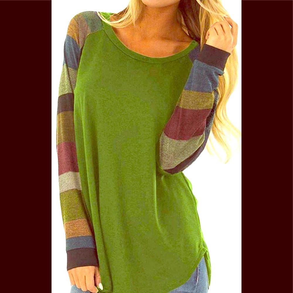 Satin Stripe Tops